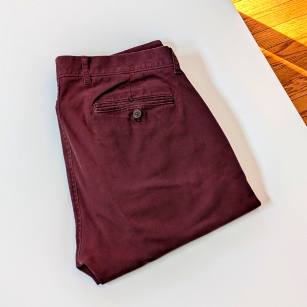 J. Crew Burgundy 250 Skinny Men's Chino